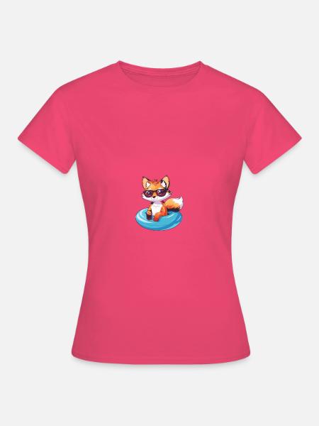 Fuchs Comic Cool - Frauen T-Shirt - Azalea
