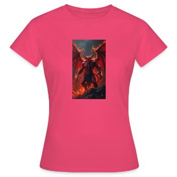Teufel - Frauen T-Shirt - Azalea - Vorne - AI Model Female 172 dark (172cm)