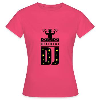 DJ Turntables Disc Jockey Party - Frauen T-Shirt - Azalea - Vorne - AI Model Female 172 dark (172cm)
