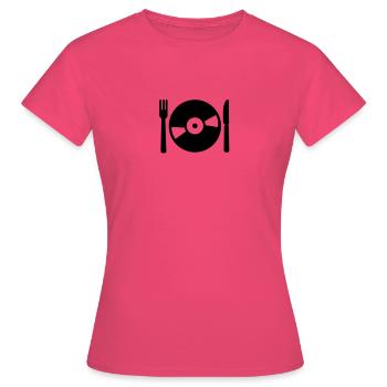 Vinyl - T-shirt Femme - rose azalée - Devant - AI Model Female 172 dark (172cm)