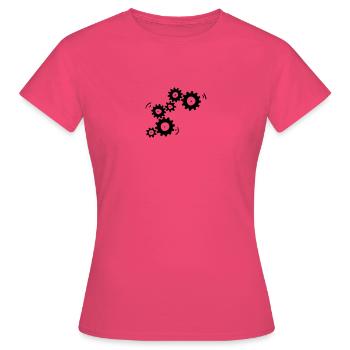 zahnrad - Frauen T-Shirt - Azalea - Vorne - AI Model Female 172 dark (172cm)