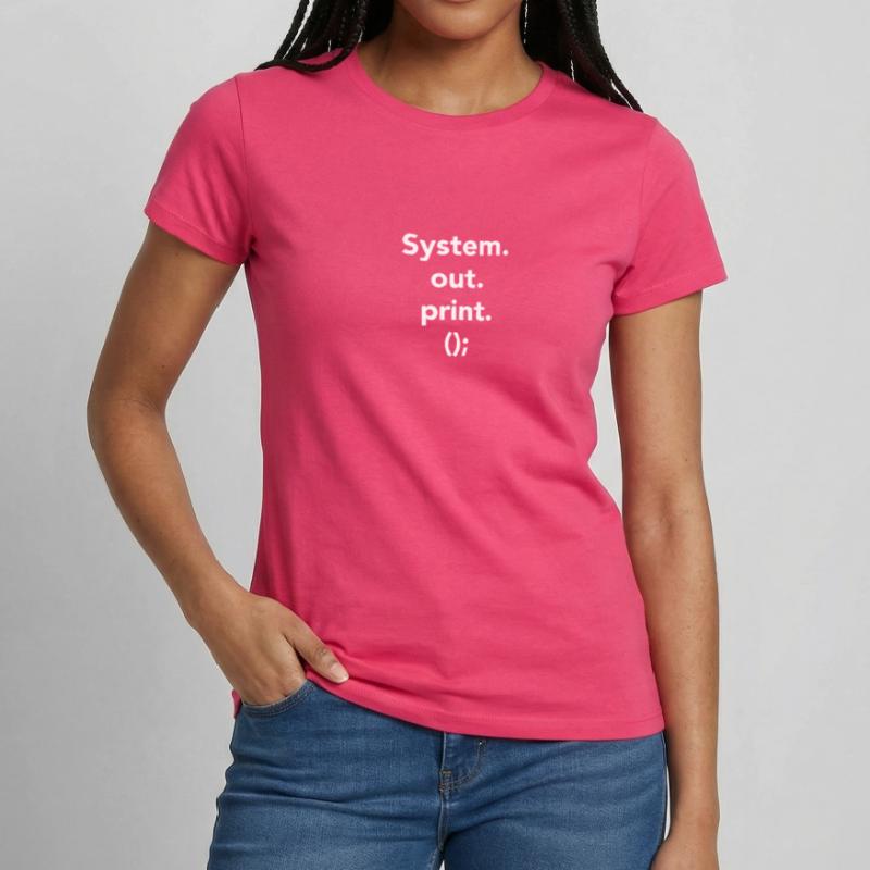 programme système hors impression Java T-shirt Femme