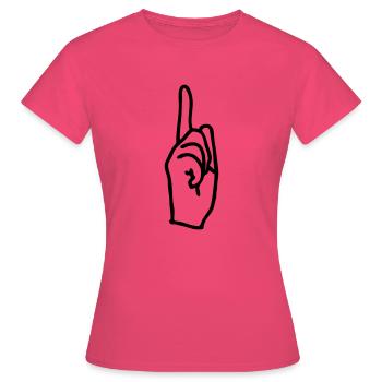 flèche - T-shirt Femme - rose azalée - Devant - AI Model Female 172 dark (172cm)