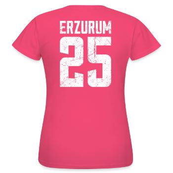 Erzurum 25 Türkei Turkiye Geschenk Urlaub TR Türk - Frauen T-Shirt - Azalea - Hinten - AI Model Female 172 dark (172cm)