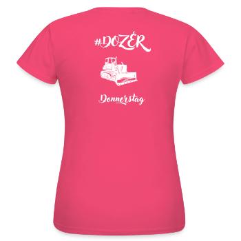 DOZER Donnerstag - Frauen T-Shirt - Azalea - Hinten - AI Model Female 172 dark (172cm)