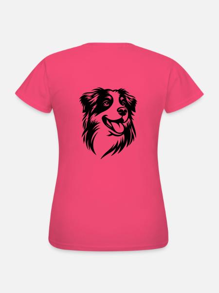 Aussie Portrait Vektor ❤ - Frauen T-Shirt - Azalea