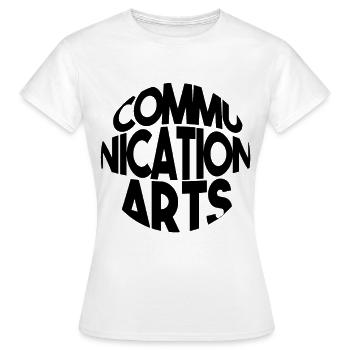 Communication studies - Women's T-Shirt - white - Front - AI Model Female 172 dark (172cm)