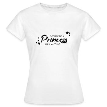 Princesse - Princesse - T-shirt Femme - blanc - Devant - AI Model Female 172 dark (172cm)