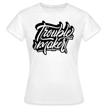 Troublemaker - T-shirt Femme - blanc - Devant - AI Model Female 172 dark (172cm)