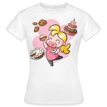 Kruemelmonster v2 - Frauen T-Shirt - Weiß - Vorne - AI Model Female 172 dark (172cm)