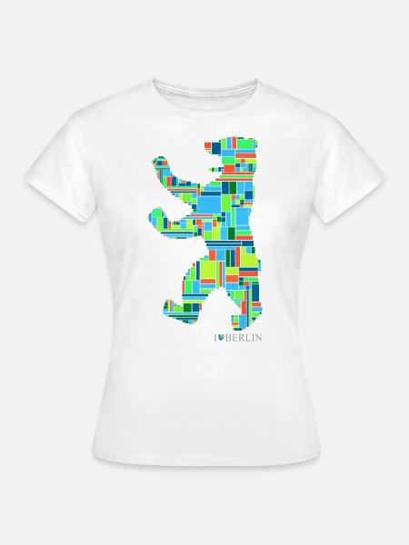 I Love Berlin - Berliner Bär Design - Berlin - Frauen T-Shirt - Weiß