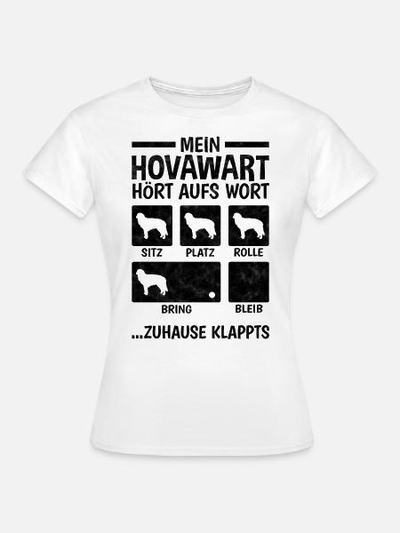 Hovawart Hundetricks deutscher Bauernhund - Frauen T-Shirt - Weiß