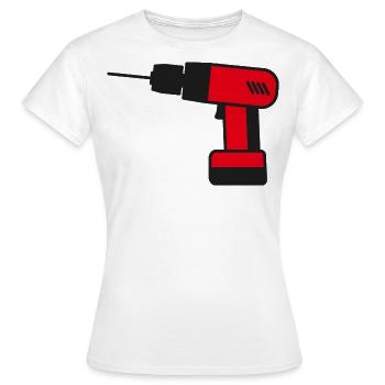 Artisans d’outils de tournevis sans fil - T-shirt Femme - blanc - Devant - AI Model Female 172 dark (172cm)
