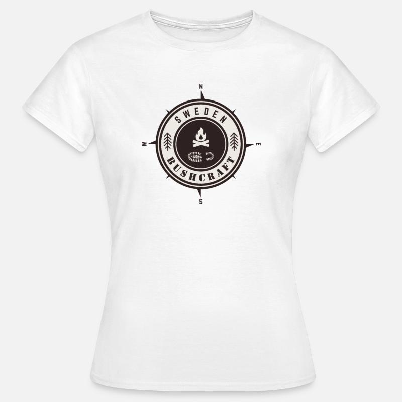 Bushcraft Svezia - Maglietta da donna - bianco