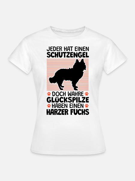 Harzer Fuchs ist mein Schutzengel Hütehund - Frauen T-Shirt - Weiß
