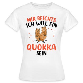 Will ein Quokka sein Australien Beuteltier - Frauen T-Shirt - Weiß - Vorne - AI Model Female 172 dark (172cm)