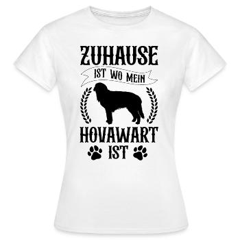 Hovawart ist mein Zuhause Derber Bauernhund - Frauen T-Shirt - Weiß - Vorne - AI Model Female 172 dark (172cm)