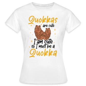 Je suis un marsupial Quokka Australie - T-shirt Femme - blanc - Devant - AI Model Female 172 dark (172cm)