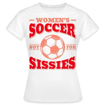 Soccer féminin, Football féminin, Football féminin - T-shirt Femme - blanc - Devant - AI Model Female 172 dark (172cm)