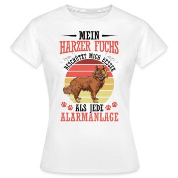Harz fox protects me Herding dog Herding fox - Women's T-Shirt - white - Front - AI Model Female 172 dark (172cm)