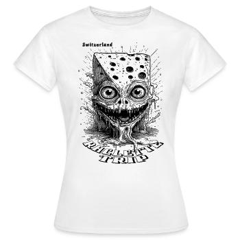 Funny Raclette Trip Party T-Shirt - Women's T-Shirt - white - Front - AI Model Female 172 dark (172cm)