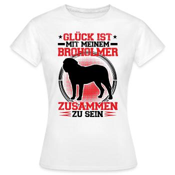 Bei meinem Broholmer sein Broholmer - Frauen T-Shirt - Weiß - Vorne - AI Model Female 172 dark (172cm)