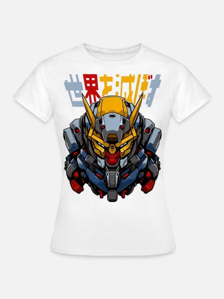 Anime Roboter! - Frauen T-Shirt - Weiß