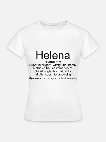 Name Definition Helena - Frauen T-Shirt - Weiß