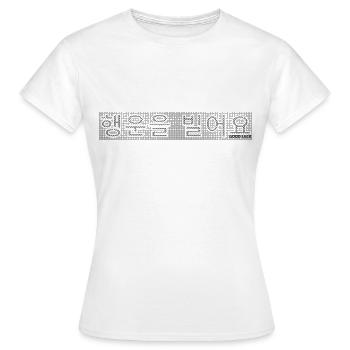CORÉEN - BONNE CHANCE 1 - T-shirt Femme - blanc - Devant - AI Model Female 172 dark (172cm)
