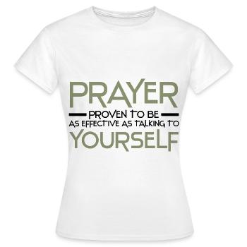 Athéisme - T-shirt Femme - blanc - Devant - AI Model Female 172 dark (172cm)