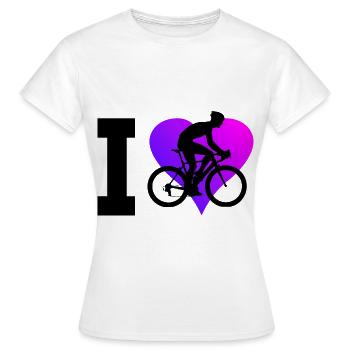 Vélo de route pour femmes Vélo de route Vélo de route Vélo de route - T-shirt Femme - blanc - Devant - AI Model Female 172 dark (172cm)