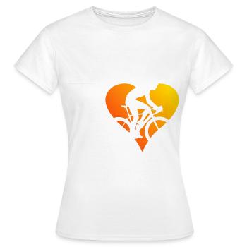 Vélo de route Vélo de route Vélo de route Vélo de route pour femmes - T-shirt Femme - blanc - Devant - AI Model Female 172 dark (172cm)