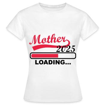 Chargement de la mère 2025, femme enceinte 2025 - T-shirt Femme - blanc - Devant - AI Model Female 172 dark (172cm)
