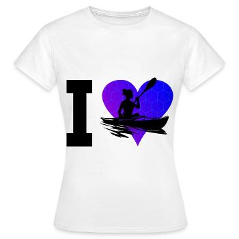 Canoë Kayak Hommes Femmes Kayak Kayak - T-shirt Femme - blanc - Devant - AI Model Female 172 dark (172cm)