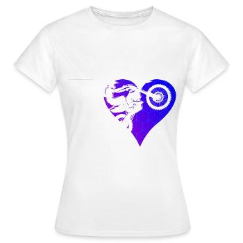 Dirt Bike Dirt Biker Dirt Bike Women Men - Women's T-Shirt - white - Front - AI Model Female 172 dark (172cm)