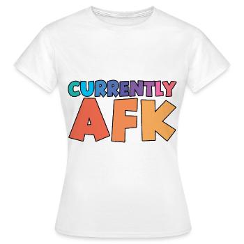 Actuellement Afk - T-shirt Femme - blanc - Devant - AI Model Female 172 dark (172cm)