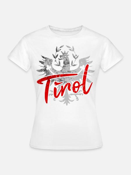 Tirol Tiroler Adler Wappen Retro - Frauen T-Shirt - Weiß