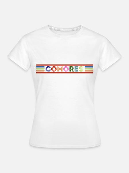KOMOREN - Frauen T-Shirt - Weiß