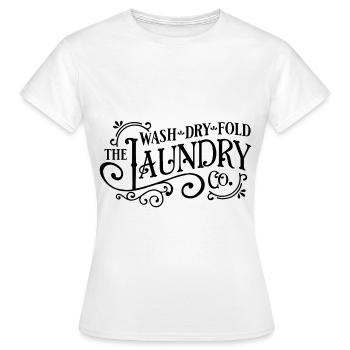 laver à sec plier le linge laver cadeau de lessive - T-shirt Femme - blanc - Devant - AI Model Female 172 dark (172cm)