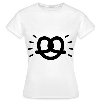 Brezel Festzelt Bierzelt Party - Frauen T-Shirt - Weiß - Vorne - AI Model Female 172 dark (172cm)