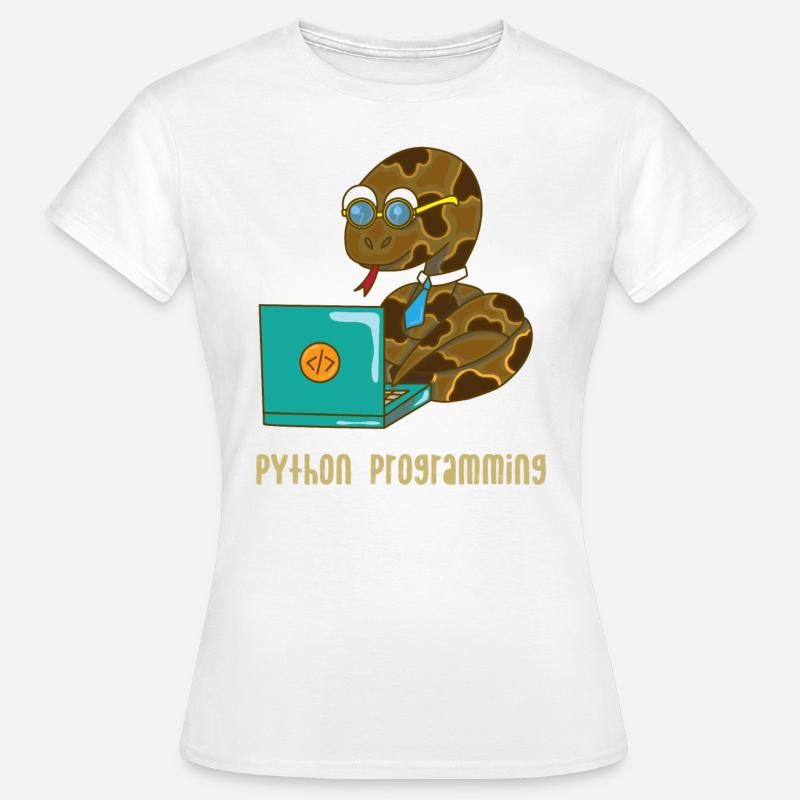 PROGRAMMATION DE PYTHON - T-shirt Femme - blanc