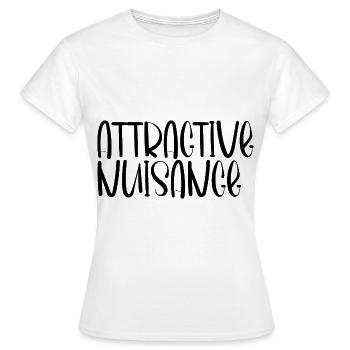 Nuisance attrayante 4 - T-shirt Femme - blanc - Devant - AI Model Female 172 dark (172cm)