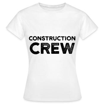 Construction worker team construction construction site construction manager - Women's T-Shirt - white - Front - AI Model Female 172 dark (172cm)