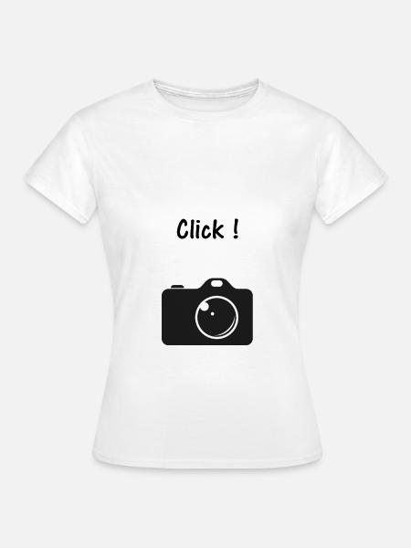 Kamera Foto Click - Frauen T-Shirt - Weiß