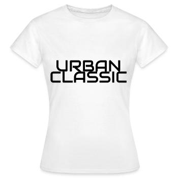 URBAN CLASSIC - T-shirt Femme - blanc - Devant - AI Model Female 172 dark (172cm)