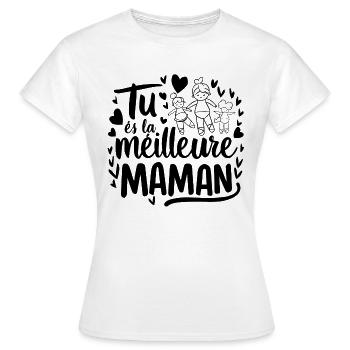 You're the best mom - Women's T-Shirt - white - Front - AI Model Female 172 dark (172cm)