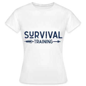 Überlebenstraining Survival Überlebenskünstler - Frauen T-Shirt - Weiß - Vorne - AI Model Female 172 dark (172cm)