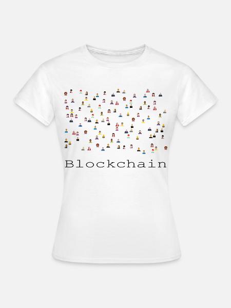 Blockchain - Frauen T-Shirt - Weiß