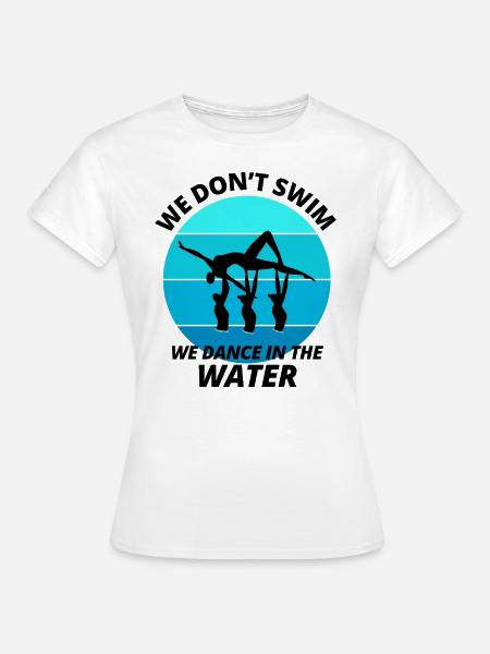 Synchro Schwimmer Synchronschwimmen Lustig - Frauen T-Shirt - Weiß
