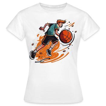 Joueur professionnel de basketball avec une vitesse maximale - T-shirt Femme - blanc - Devant - AI Model Female 172 dark (172cm)